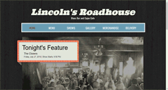 Desktop Screenshot of lincolnsroadhouse.com